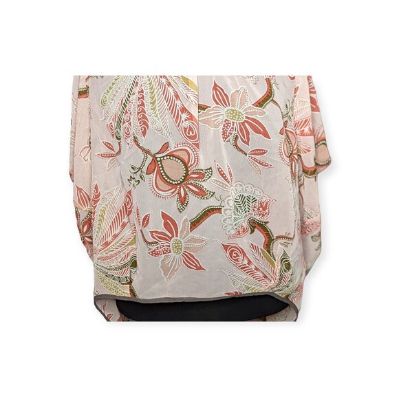 Cecico Collection Sheer Floral/Paisley Top Size Small NWT - Picture 3 of 13